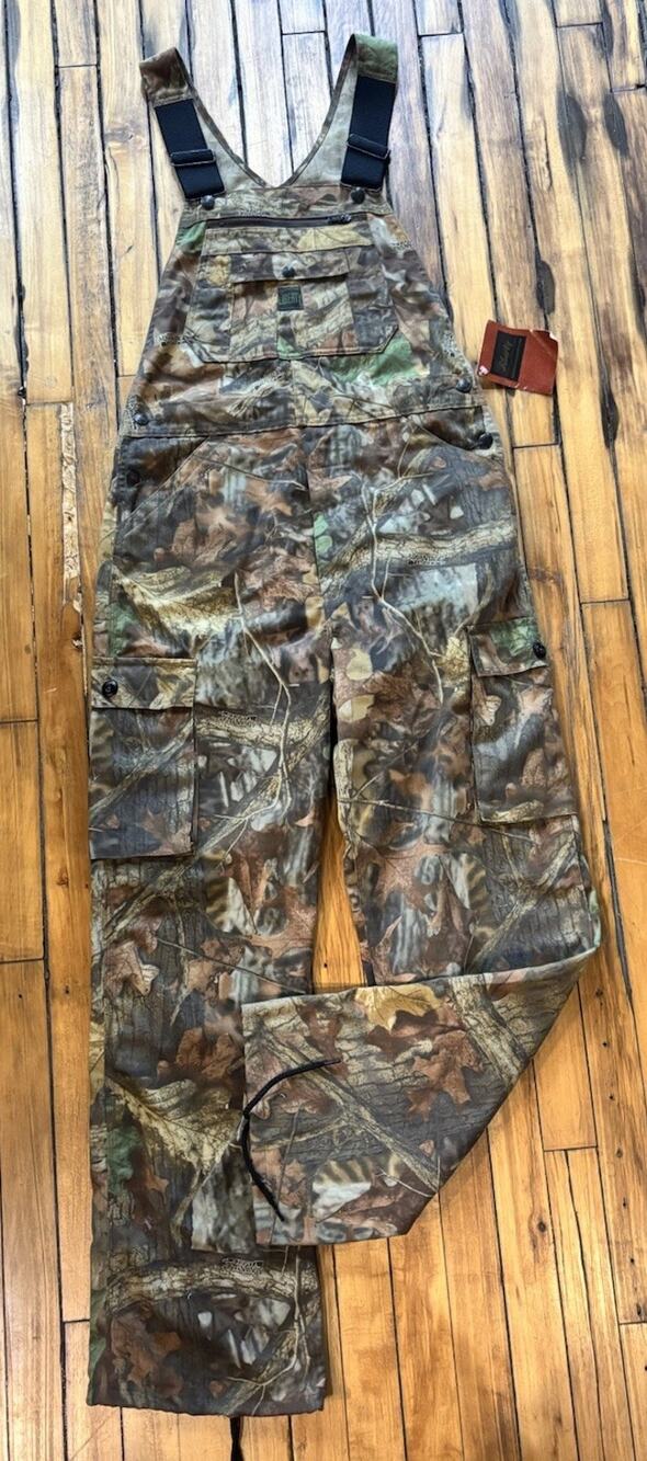 New! Liberty Overalls Mens 32 Green Brown Advantage Timber Camo RealTree Hunting
